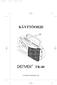 Document1 12/16/02 10:05 AM Page 1 KÄYTTÖOHJE TR-40. www.denver-electronics.com