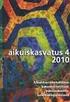 SIVISTYKSELLISTÄ SYVÄMUOKKAUSTA - AIKUISKASVATUKSEN TUTKIMUSSEURA 70 VUOTTA