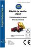 Käyttö- ja huoltoohjeet