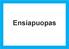 Johdanto. Ensiapuopas on toteutettu Lahden ammattikorkeakoulun sosiaali- ja terveysalan hoitotyön koulutusohjelman opinnäytetyönä syksyllä 2015.