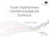 Hyvän ikääntymisen kehittämisympäristö Sonectus 1.1.2012-31.5.2014