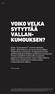 VOIKO VELKA SYTYTTÄÄ VALLAN KUMOUKSEN?