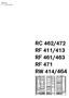 Gaggenau fi Asennusohje RC 462/472 RF 411/413 RF 461/463 RF 471 RW 414/464