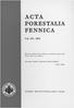 ACTA FORESTALIA FENNICA