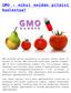 GMO - miksi meidän pitäisi huolestua?