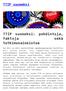 TTIP suomeksi: pohdintoja, faktoja sekä tutkimusaineistoa