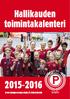 Hallikauden toimintakalenteri 2015-2016. www.tampereenpyrinto.fi/yleisurheilu