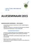 Lions Clubs International 107-M ALUESEMINAARI 2015