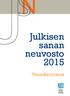 Julkisen sanan neuvosto 2015