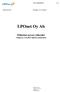 LPOnet Oy Ab Ethernet-access yhteydet voimassa 1.10.2013 alkaen toistaiseksi