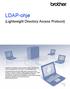 LDAP-ohje. (Lightweight Directory Access Protocol)