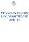 VEIKKOLAN KOULUN LUKUVUOSITIEDOTE 2013-14