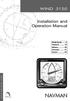 WIND 3150. Installation and Operation Manual. Nederlands... 2 Deutsch... 15 Italiano...28 Svenska... 41 Suomi...54. www.navman.