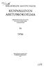 ~1?6'i KUNN ALLINEN ASETUSKOKOELMA HELSINGIN KAUPUNGIN HELSINGIN KAUPUNGIN TILASTOTOIMISTON JULKAISEMA HELSINGIN KAUPUNGIN HA~KINTATOIMISTO