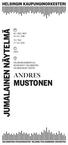 JUMALAINEN NÄYTELMÄ MUSTONEN ANDRES KE / ONS / WED 16 / 03 / 2016 TO / THU 17 / 03 / 2016 19.00