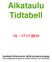 Aikataulu Tidtabell 15. - 17.11.2014. Kauklahti-Kirkkonummi välillä korvaavia busseja De ersättande bussarna mellan Köklax och Kyrkslätt