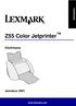 Käyttöopas. Z55 Color Jetprinter. Käyttöopas. Joulukuu 2001. www.lexmark.com