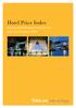 Hotel Price Index. Katsaus hotellihintojen kehitykseen: tammikuu-kesäkuu 2009