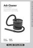 Ash Cleaner. Grovavskiljare Grovavskiller/Askesuger Pölynimurin esierottelija. Art.no. Model 34-6499 182530. www.clasohlson.com ENGLI SH SVENSKA NORSK