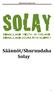 Säännöt/Shuruudaha Solay. Säännöt/Shuruudaha Solay