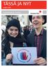 TÄSSÄ JA NYT. Lapin piiri. Järjestötiedote 1/2016. Augustina Jämsä