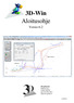 3D-Win Aloitusohje. Versio D-system Oy Kielotie 14 B VANTAA puh (12/2015)