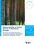 ForestEnergy2020-tutkimusohjelman raportti metsäenergian kestävyydestä