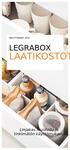 SÄILYTYSIDEAT 2016 LEGRABOX LAATIKOSTOT. Linjakas muotoilu ja tinkimätön käyttömukavuus.