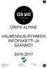 GRIFK ALPINE VALMENNUS-RYHMIEN INFOPAKETTI JA SÄÄNNÖT