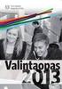 Alue- ja kulttuurintutkimuksen valintakoe 2015