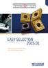 :-J 2015FIN- EASY SELECTION EASY ENSISIJAISET KÄÄNTÖTERÄVALINNAT P/M/K/N/S MATERIAALIRYHMILLE