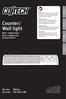 Counter/ Wall light. Art.no Model IVY W. Bänk- /väggarmatur Benk-/veggarmatur Työtasovalaisin ENGLISH SVENSKA NORSK SUOMI