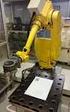 Fanuc M710i robotti. 6-akselinen ohjaus Fanuc system R-J3 liukujalusta max kuorma 45kg max ulottuvuus 1706mm toistotarkkuus +- 0,15mm