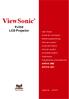 ViewSonic. PJ358 LCD Projector. - User Guide. - Guide de l utilisateur. - Bedienungsanleitung. - Guía del usuario. - Guida dell utente