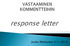 response letter Jouko Miettunen