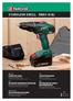 CORDLESS DRILL PABS 18 A1