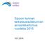Sipoon kunnan tarkastuslautakunnan arviointikertomus vuodelta 2015
