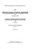 SUOM EN V IRALLIN EN TILASTO FIN LA N D S O FFICIELLA STATISTIK XVIII TEOLLISUUSTILASTOA VUONNA 1921 INDUSTRISTATISTIK ÅR 1921