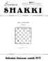 SHAKKI. Uudistakaa tilauksenne vuodelle 1971! Sl10mfln , ;iii ~~A ~ ~ N:o 8 JOULUKUU 1970 j ERÄS 25-VUOTISMUISTO