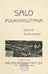 sn LO puuk/=\/=\suttf\jfl SALON AUTOMYYNTI O.Y. KÄYTTÖ- IF\ HOITO-OHJEET YKSINVfILMISTfUfI: SALO - -