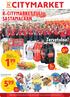 K-CITYMARKET TULI SASTAMALAAN. Tervetuloa! 5.- Ilman Plussa-korttia 5,69/4-pack (sis. pantit 1,60) (1,46/l) 4 PACK PKT. pe 28.4.