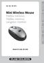 Mini Wireless Mouse Trådlös minimus Trådløs minimus Langaton minihiiri