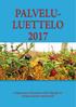 PALVELU- LUETTELO 2017