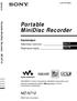 Portable MiniDisc Recorder