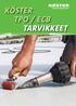 KÖSTER. WaterproofingSystems TPO / ECB TARVIKKEET