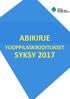 ABIKIRJE YLIOPPILASKIRJOITUKSET SYKSY