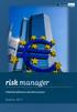 risk manager Markkinatilanne tasoittumassa