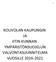 KOUVOLAN KAUPUNGIN JA IITIN KUNNAN YMPÄRISTÖNSUOJELUN VALVONTASUUNNITELMA VUOSILLE