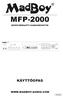 MFP-2000 USB POWER OSD CARD VOLUME >> MENU KEY SUOMI