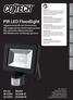 PIR LED Floodlight. Art.no Model B W